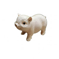 Carved Wooden Pig Figurine Realistic Wooden Pig Figurine Wood Grain Home Decor