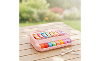 Percussion Toy Piano Rainbow Toy Piano with Mallets Low-Height for Playroom