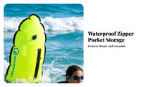 Transparent Handle Shaped Rescue Buoy Two-Chamber Buoy with Phone Pocket
