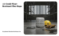 High-Altitude Work Rope Wear-Resistant Exterior Wall Cleaning Kit Double Braided Hanging Seat Board for Construction Workers, Building Maintenance