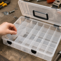 Multi-functional Portable Tool Box for Electricians, Auto Repair, Fishing - Hardware Parts, Screws, Accessories Organizer