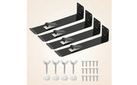 4 Pieces Owl Bracket with Secure Clip Outdoor Owl Decoy Bracket for Homeowners