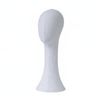 Mannequin Head Stand Elegant Design Textile Covered Head Form Stable Base
