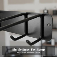 2 Pieces Folding Chair Storage Rack Space Saving Folding Chair Hanger Supports up to 240 Garden Tool Wall Organizer for Garage, Workshop, Basement