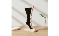 Stylish Design Bamboo Necklace Holder Long-Lasting Vertical Anklet Display Stand Multi-Slot Leg Shaped Jewelry Display for Dressing Table, Craft Fair