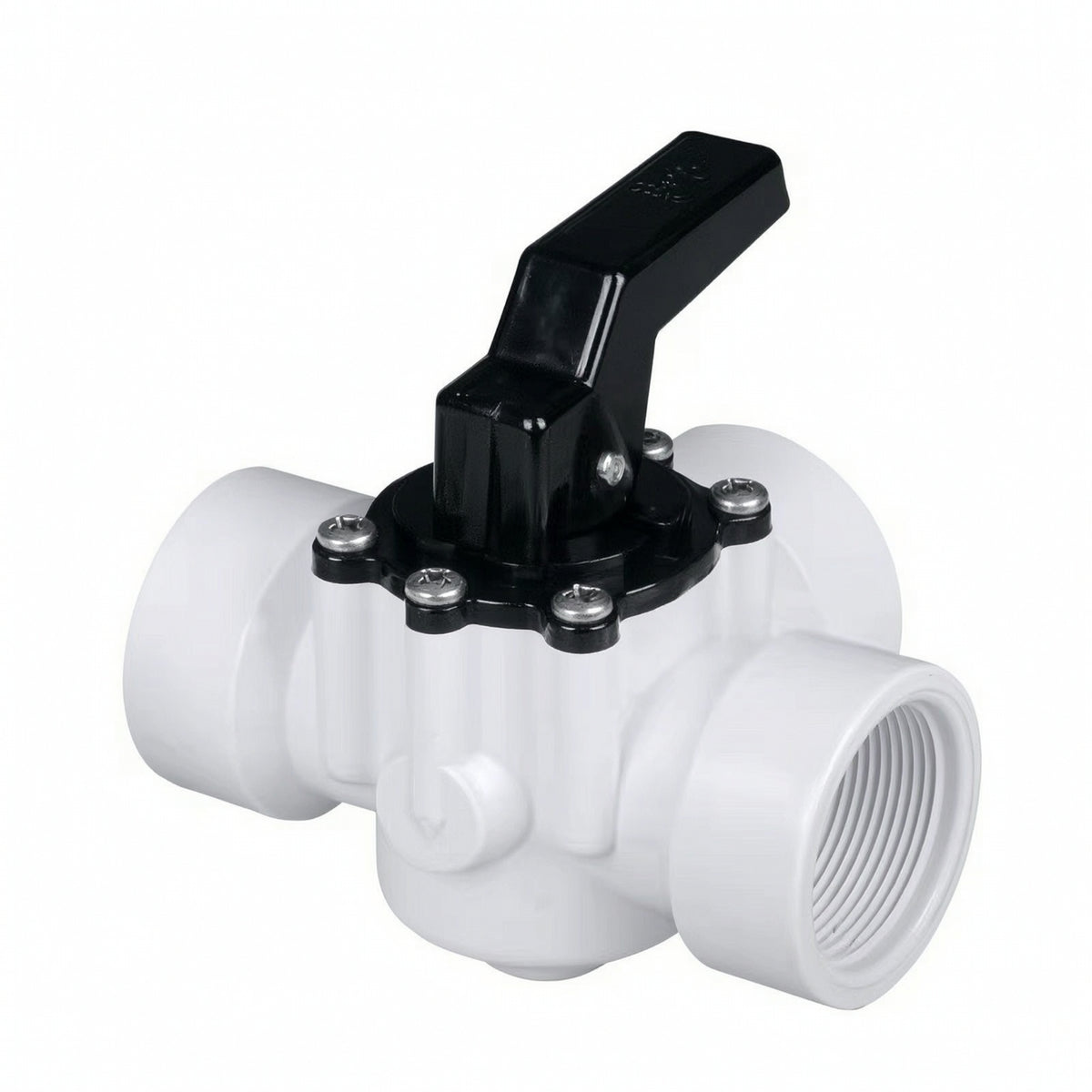 Replacement 3-Port Valve with Black Lever Threaded Pool Diverter Valve Heavy Duty Manual for Plumbers, Spa