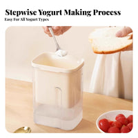 Ultra-Fine Mesh Greek Yogurt Strainer Easy to Clean Yogurt Strainer Includes Lid