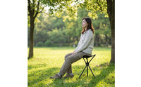 Telescopic Stool Outdoor Foldable Stool Sturdy Portable Seat for Anglers, Waiting in Line, Public Transit