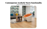 Modern Design configurable Curved Sofa and Table Set Irregular Shape Curved Sectional Couch Set Creative Combination Reception Seating Minimalist Aesthetic for Interior Designers, Business Owners, Office Managers, Waiting Room, Lounge Area