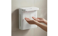 Wall-Mounted Foam Soap Dispenser Dual Outlet Touchless Foaming Dispenser Wall Mounted Soap Pump Liquid Level Window