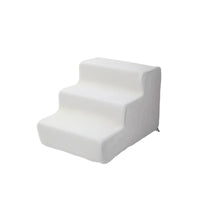 Removable Pet Stairs with Washable Cover Supportive 3-Step Pet Stairs Portable Dog Steps with Washable Cover Lightweight for Cats, Bed, Home