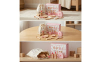 Wooden Makeup Toy Set Pretend Play Makeup Set Portable for Kids, Young Children