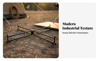 Camping Stand Foldable Stainless Steel Ground Rack Easy Assembly Foldable Outdoor Rack for Campers