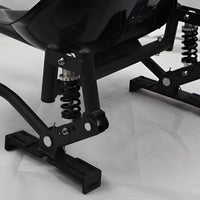 Spring-Supported Kart Frame with Seat Sleek Design Self-Propelled Kart Chassis Sturdy Vehicle Long-Lasting for DIY Builders, Hobbyists, Backyard Projects