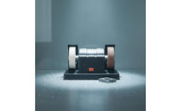 Multi-Purpose Mini Bench Grinder Double Wheel Bench Grinder Electric Polishing Machine for DIY Enthusiasts, Workshop, Garage