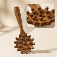 Wooden Head Massage Comb Solid Wood Wooden Scalp Massager Multi-Point for Office