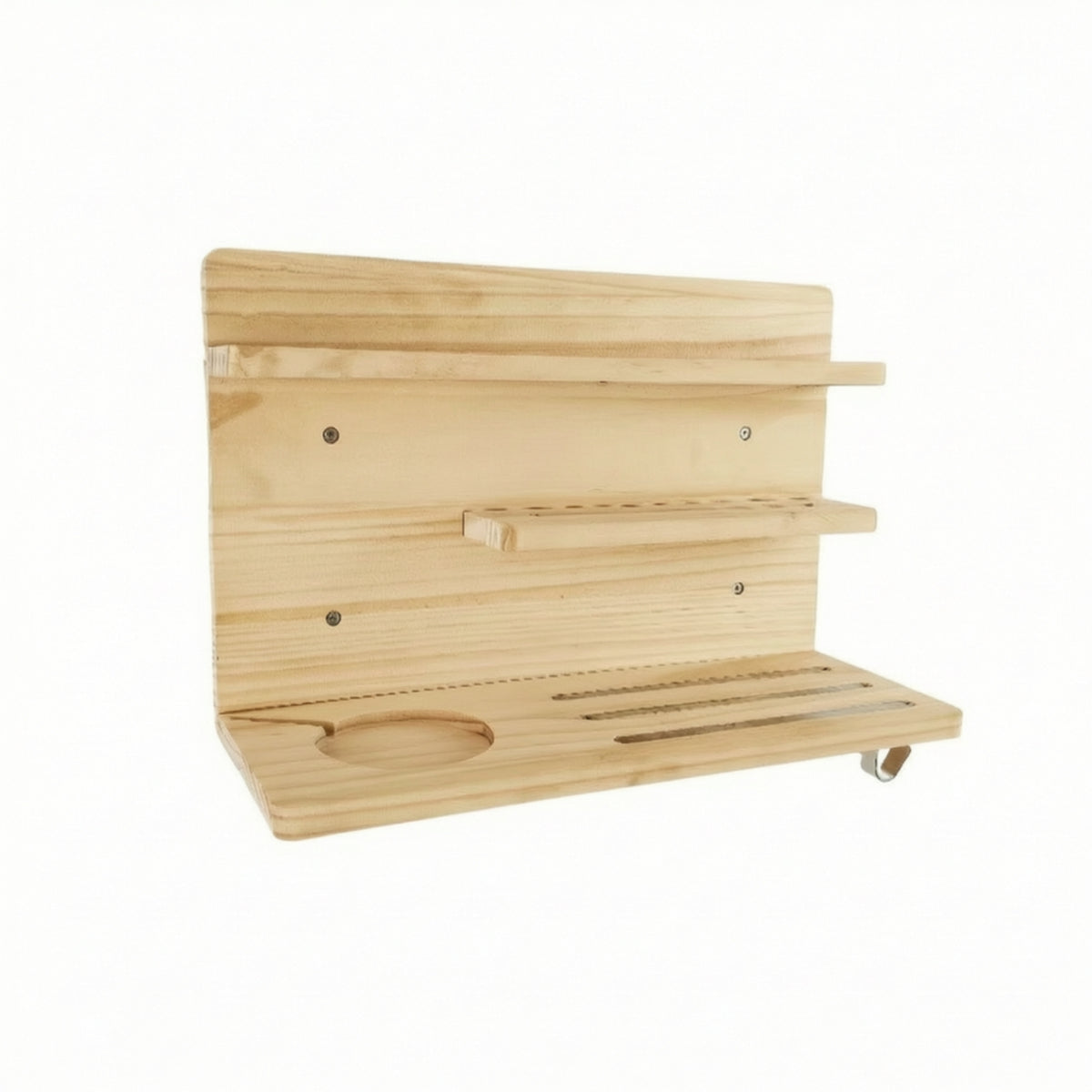 Wall-Mounted Shelf 3 Tier Wooden Display Shelf Decorative for Collectors
