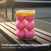 12 Pieces Multi-Color Training Tennis Balls Long-Lasting Practice Tennis Balls Long-Lasting Rebound for Beginners, Students, Outdoor Play