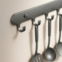 Closet and Pantry Organizer with Rotatable Wall Hooks for Kitchen Utensils, Removable Mounted Storage for Home Cooks