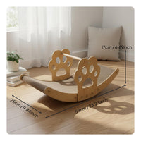Cardboard Cat Scratcher Lounge Low-Shedding Cat Rocking Chair Paw-Friendly Pet Furniture for Indoor