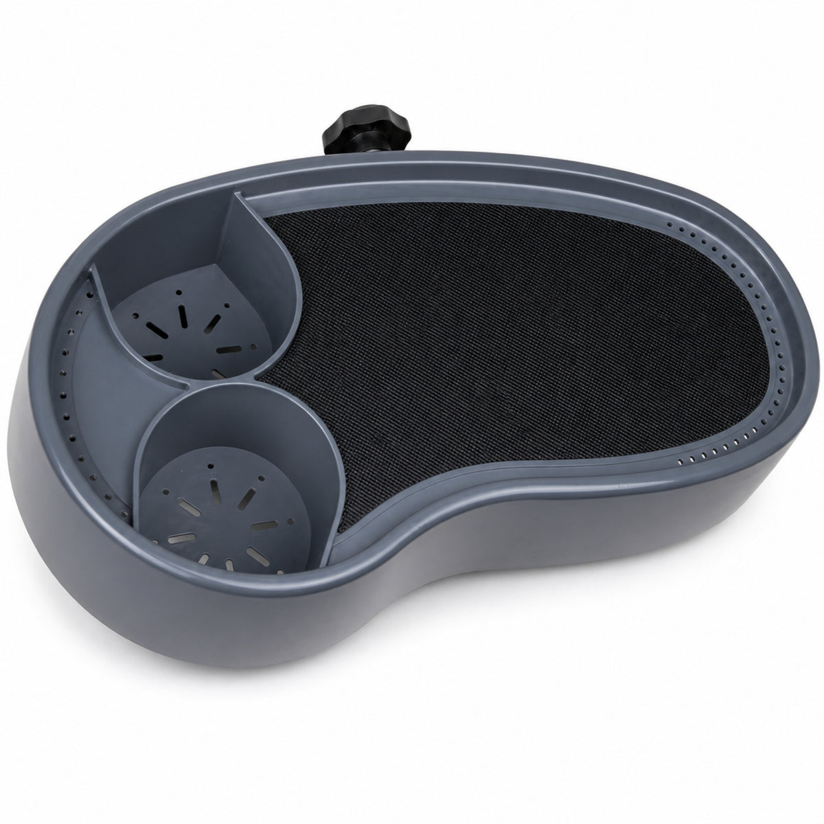 Hydrotherapy Bath Tray with Beverage Holders Oval Clamp Spa Side Table Non Slip