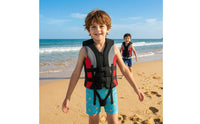 Buoyant Life Jacket with Crotch Strap Adjustable Swim Vest with Crotch Strap Long-Lasting Buoyancy Aid Jacket Supportive for Boating, Fishing