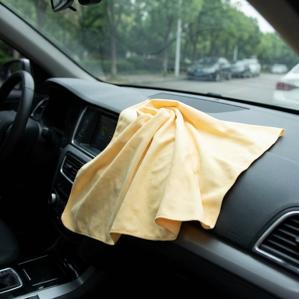 Suede-Like Car Drying Towel and Microfibre Cloth, 43x32cm Microfibre Cloth for Quick Water Absorption, High Absorbency Car Drying Towel