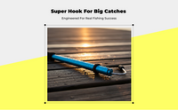 Stainless Steel Fishing Hook, Telescopic, Foldable, Portable