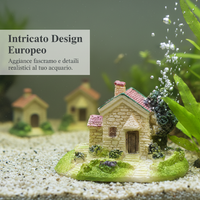 Aquarium Decoration European-Style Villa House Ornament for Fish Tank Landscape