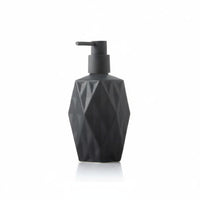 Ceramic Lotion Bottle, European Geometric Pump Dispenser, Foam Soap Container for Hotel, Guesthouse, Bathroom