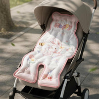 Single-Piece-Piece Stroller Seat Cushion Pad Stitched Quilted Stroller Cushion Binding Border Seat Liner Insert Padded