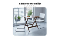Foldable Design Cross-Frame Tea Table Space-Saving Indoor Furniture Japanese Design Portable Stand Multi-Functional for Apartment Dwellers, Students, Adults, Small Areas, Living Room, Bedroom, Bay Window