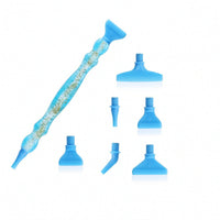 Threaded Diamond Painting Pen with Interchangeable Heads Ergonomic Diamond Painting Pen Comfortable Craft Tools Easy-Grip for Hobbyists