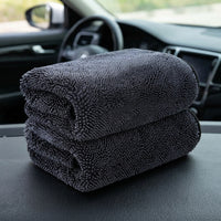 1000 GSM Car Drying Towel, Super Absorbent Double Layer Twisted Yarn Wash Cloth, Cloth for Detailing, Glass and Household Use