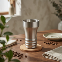 Coil Cup Retro Stainless Steel Cup Single-Piece
