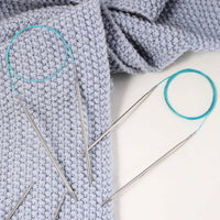 Detachable Interchangeable Circular Knitting Portable Stainless Steel Knitting Polished Finish Round Needle Set for Beginners, Home Crafting, DIY Projects