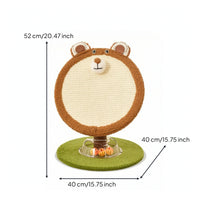 Cat Scratcher with Toy Balls Compact Cat Scratching Board Large Furniture for Living Room