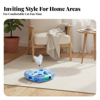Interactive Rotating Ball Cat Toy Cutout Ball Track Toy Smooth Pet Supply Molded