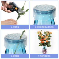 Silicone Spiral Ikebana Stem Holder for Flower Arrangements