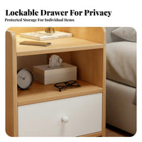 Minimalist Design 2-Drawer Bedside Table Modern design 2-Drawer Nightstand space-saving Size Bedroom Furniture adaptable Use for Apartment Dwellers, College Students, homeowners, Dorm Room, Entryway, Closet