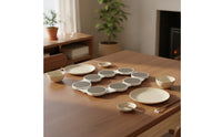 8 Pieces Serving Tray with Rotating Platforms Expandable Rotating Serving Tray Tabletop Rotating Serving Tray Rotating for Hosts