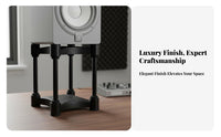 Desktop Speaker Decoupling Stand Reduces Resonance Vibration Sound-Dampening Speaker Base Improves Sound Clear Studio Speaker Stand
