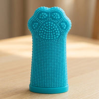 Dog Toothbrush with Soft Silicone Bristles for Small Pets, Gentle Tooth Brush and Cat Toothbrush, Finger Toothbrush with Unique Paw Design
