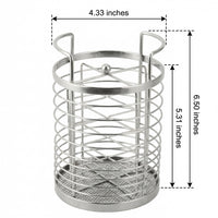 Cutlery Drainer Storage Rack with 3 Compartments, Rotating Utensil Holder and Utensil Drainer, Stainless Steel Kitchen Sink Tidy for Countertop
