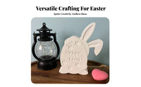 Easter Bunny Cast Festive Design Easter Casting Cast Reusable Crafting Supply for DIY Enthusiasts, Crafters, Party Decoration, Workshop, Kitchen