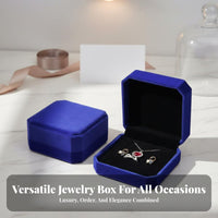 Rounded Corners Velvet Bracelet Box Premium Quality Bangle Gift Box Elegant Design for Women, Men, Gifting, Special Occasions, Home Storage