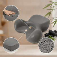 Contoured Meditation Cushion Slow-Rebound Seat Cushion with Memory Foam Supportive Soft for Meditators