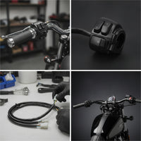 Motorcycle Switch Assembly Wired Motorcycle Handlebar Switch Handlebar Control Unit Multi-Function Easy to Install