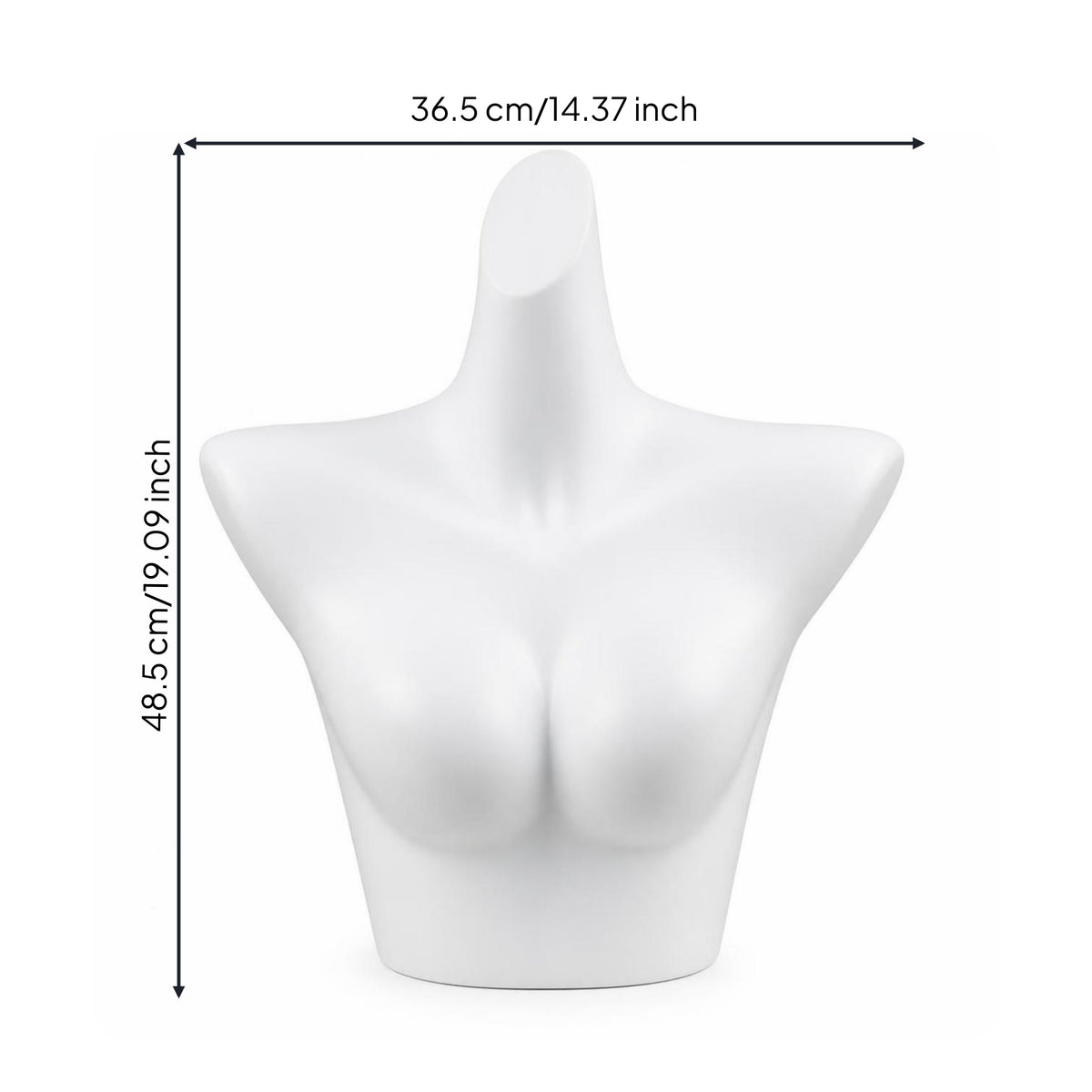 Bra Display Torso Tabletop Female Mannequin Torso Molded Fashion Form for Photographers, Product Photography