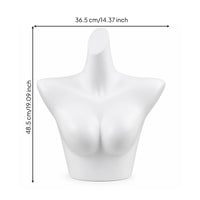 Bra Display Torso Tabletop Female Mannequin Torso Molded Fashion Form for Photographers, Product Photography